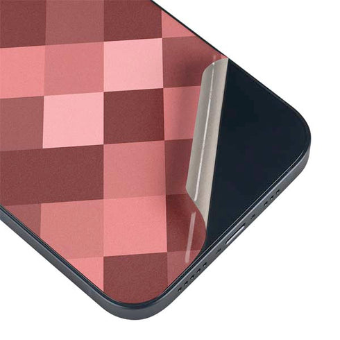 Autumn Red Geometric iPhone 15 Plus Skin
