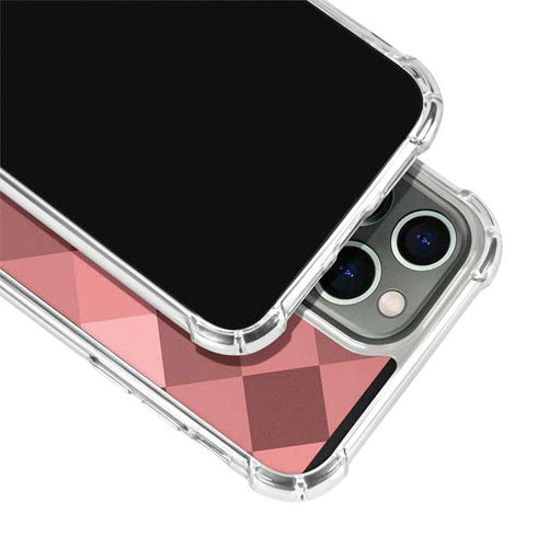 Autumn Red Geometric iPhone 15 Pro Clear Case