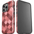 Autumn Red Geometric iPhone 15 Pro Impact Case