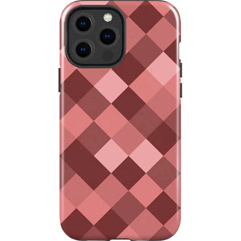Autumn Red Geometric iPhone 15 Pro Max Impact Case
