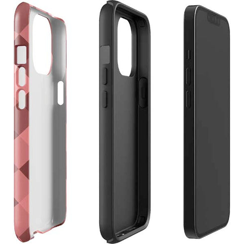 Autumn Red Geometric iPhone 15 Pro Max Impact Case