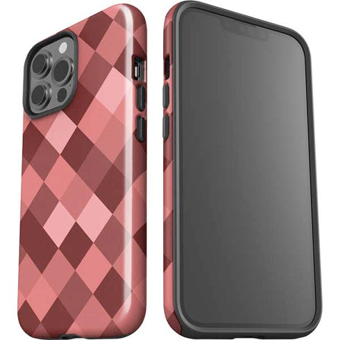Autumn Red Geometric iPhone 15 Pro Max Impact Case