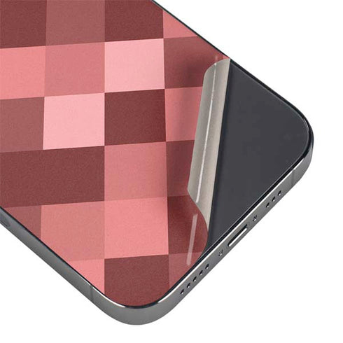 Autumn Red Geometric iPhone 14 Pro Max Skin
