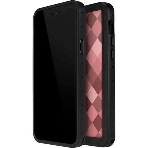 Autumn Red Geometric iPhone 14 Pro Max Waterproof Case