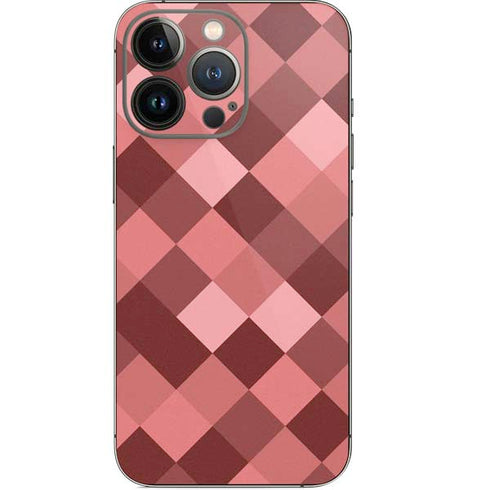 Autumn Red Geometric iPhone 15 Pro Skin