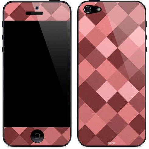 Autumn Red Geometric iPhone 5/5s/5SE Skin
