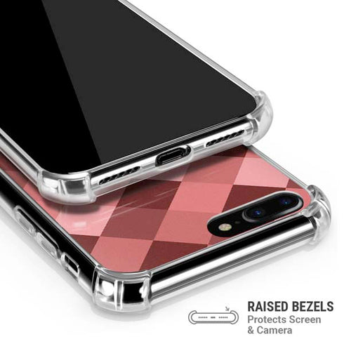 Autumn Red Geometric iPhone 7/8 Plus Clear Case