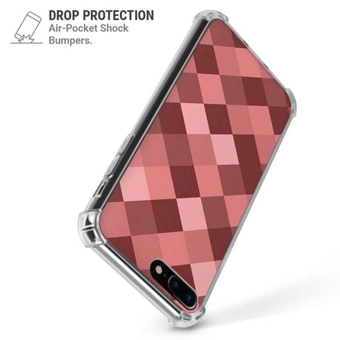 Autumn Red Geometric iPhone 7/8 Plus Clear Case