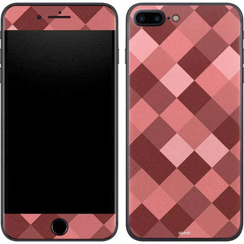 Autumn Red Geometric iPhone 7 Plus Skin
