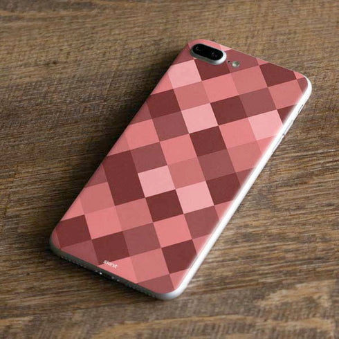 Autumn Red Geometric iPhone 7 Plus Skin