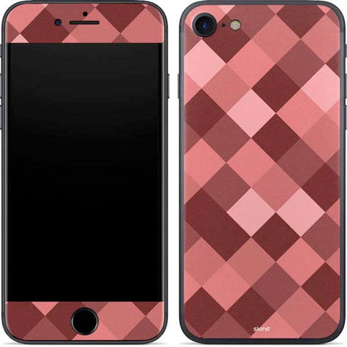 Autumn Red Geometric iPhone 7 Skin