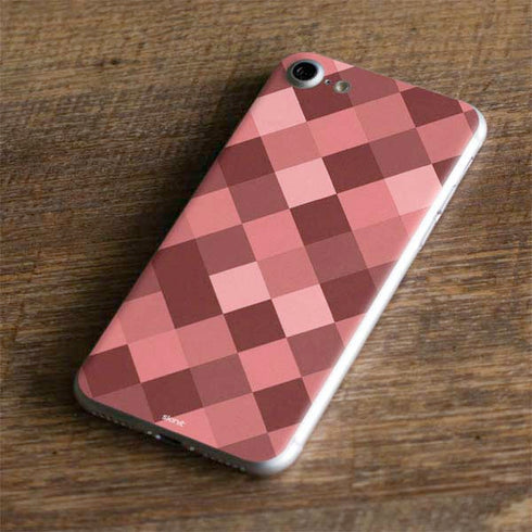 Autumn Red Geometric iPhone 7 Skin