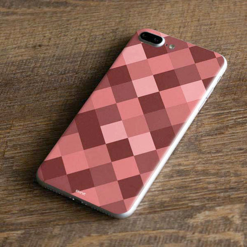 Autumn Red Geometric iPhone 8 Plus Skin