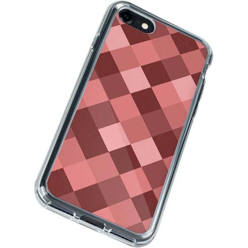 Autumn Red Geometric iPhone SE (2nd & 3rd Gen) Clear Case
