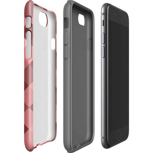Autumn Red Geometric iPhone SE (2nd & 3rd Gen) Pro Case