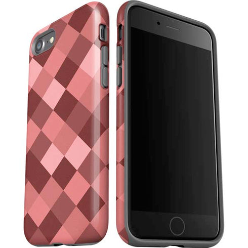 Autumn Red Geometric iPhone SE (2nd & 3rd Gen) Pro Case