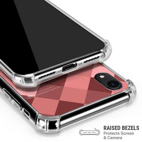 Autumn Red Geometric iPhone XR Clear Case