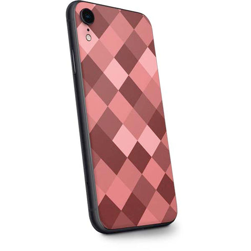Autumn Red Geometric iPhone XR Skin