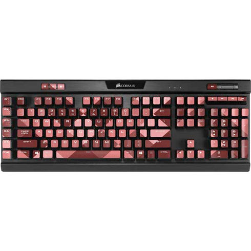 Autumn Red Geometric K95 RGB PLATINUM Mechanical Gaming Keyboard Skin