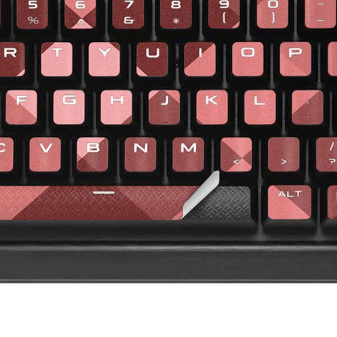 Autumn Red Geometric K95 RGB PLATINUM Mechanical Gaming Keyboard Skin