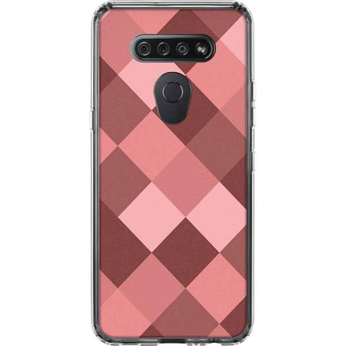 Autumn Red Geometric LG K51/Q51 Clear Case
