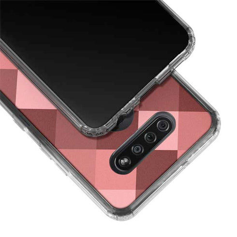 Autumn Red Geometric LG K51/Q51 Clear Case