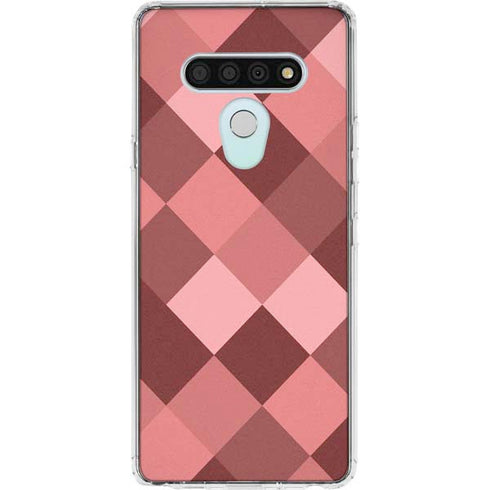 Autumn Red Geometric LG Stylo 6 Clear Case