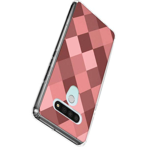 Autumn Red Geometric LG Stylo 6 Clear Case