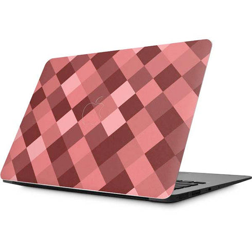 Autumn Red Geometric Apple MacBook Skin