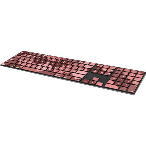 Autumn Red Geometric Magic Keyboard with Numeric Keypad Skin