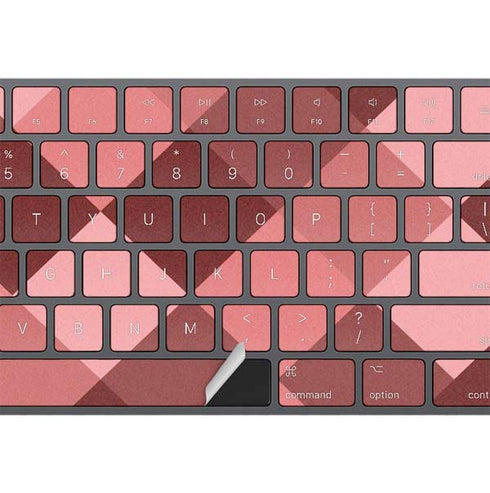 Autumn Red Geometric Magic Keyboard with Numeric Keypad Skin