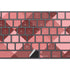 Autumn Red Geometric Magic Keyboard with Numeric Keypad Skin