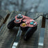 Autumn Red Geometric Nintendo GameCube Controller Skin