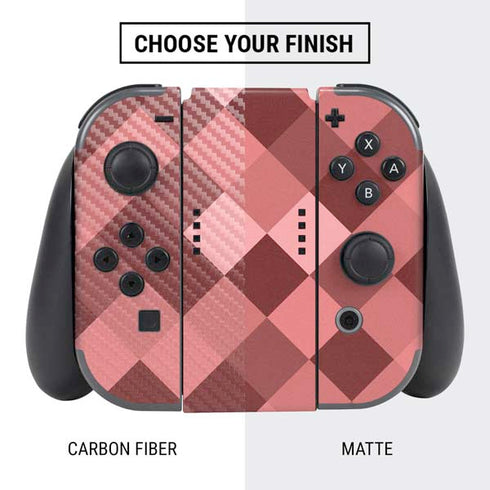 Autumn Red Geometric Nintendo Switch Bundle Skin