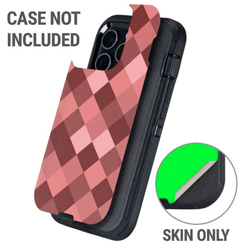 Autumn Red Geometric Otterbox Defender iPhone Skin