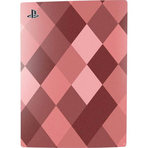 Autumn Red Geometric PS5 Console Skin