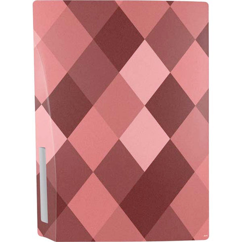 Autumn Red Geometric PS5 Console Skin