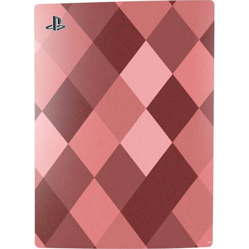 Autumn Red Geometric PS5 Digital Edition Console Skin
