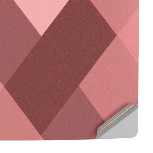 Autumn Red Geometric PS5 Slim Disk Console Skin