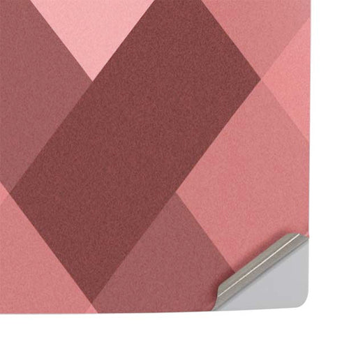 Autumn Red Geometric PS5 Slim Digital Edition Console Skin