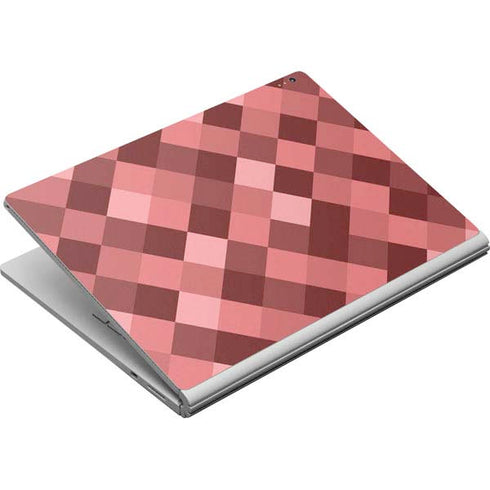 Autumn Red Geometric Surface Book Skin