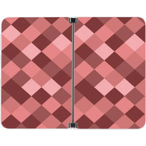Autumn Red Geometric Surface Duo Skin
