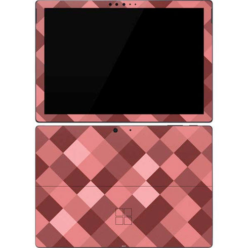 Autumn Red Geometric Surface Pro 7 Skin