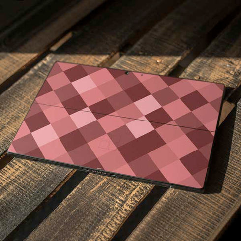 Autumn Red Geometric Surface Pro 7 Skin