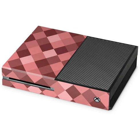 Autumn Red Geometric Xbox One Console Skin