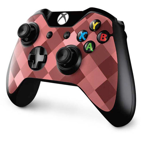Autumn Red Geometric Xbox One Controller Skin