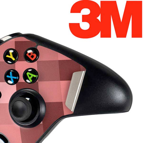 Autumn Red Geometric Xbox One Controller Skin