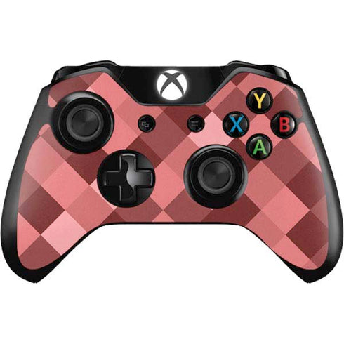 Autumn Red Geometric Xbox One Controller Skin