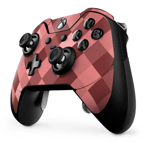 Autumn Red Geometric Xbox One Elite Controller Skin