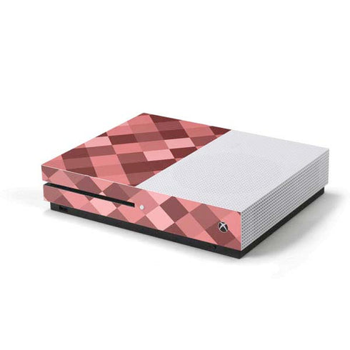Autumn Red Geometric Xbox One S Console Skin